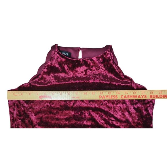 Womans Dress Sz L Cocktail Formal Sheath Spaghetti Strap Oxblood Vamp Fairy Goth - Picture 10 of 11